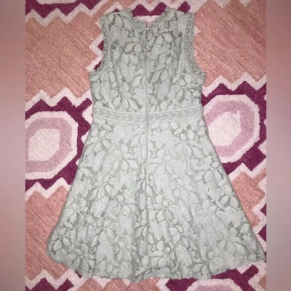 Sage green Mini Altar’d State Lace Dress Size Large - Picture 11 of 12
